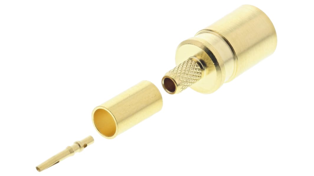 Telegartner Buchse Koaxialsteckverbinder SMB-Steckverbinder, Kabelmontage Crimp-Anschluss, für RG174/U, RG188 A/U,