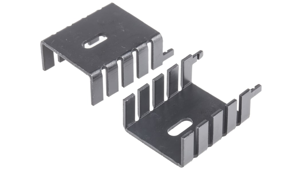 Disipador AAVID THERMALLOY Negro, 13.6°C/W, dim. 12.7 x 25.4 x 29.97mm para TO-220