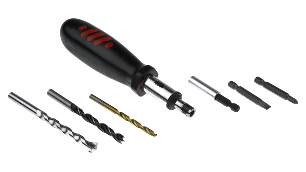 Coffret de forets Multi-matériaux Foret torsadé RS PRO Acier 1.5mm à 10mm, 99 pièces