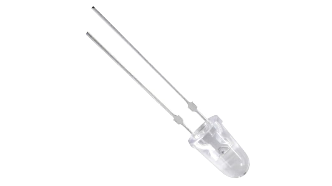LED Rosso Nichia, PCB, 2,1 V, 5 mm (T-1 3/4)