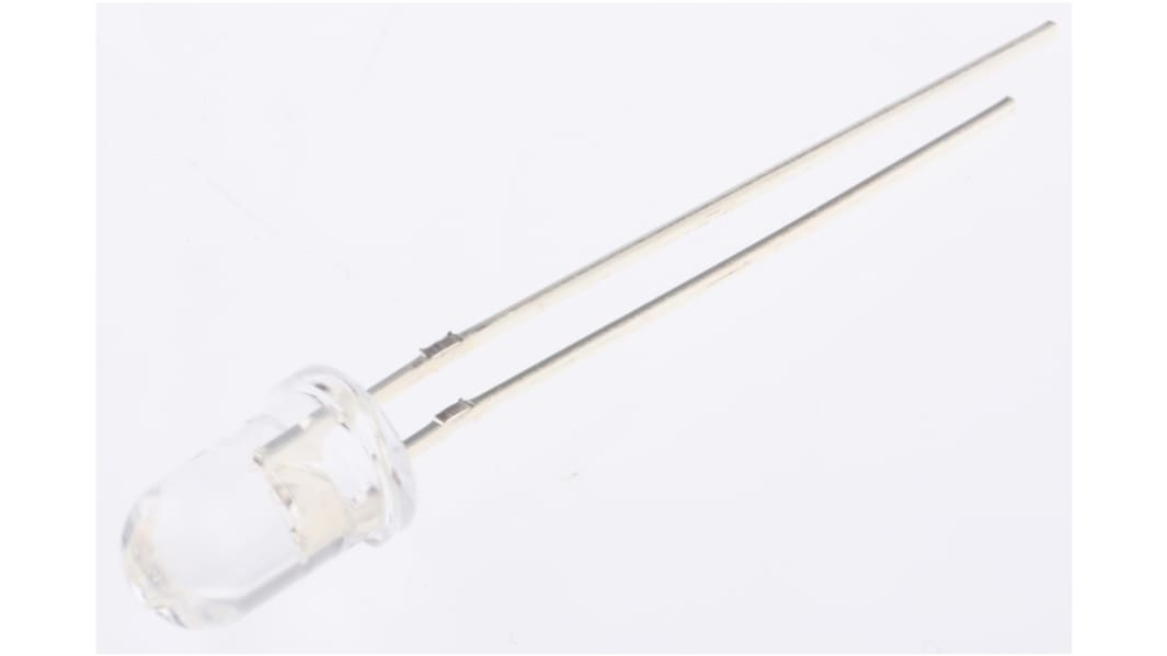 Bivar THT InGaN, Sapphire UV-LED 395nm / 40mW, Rund 30° 2 Pin