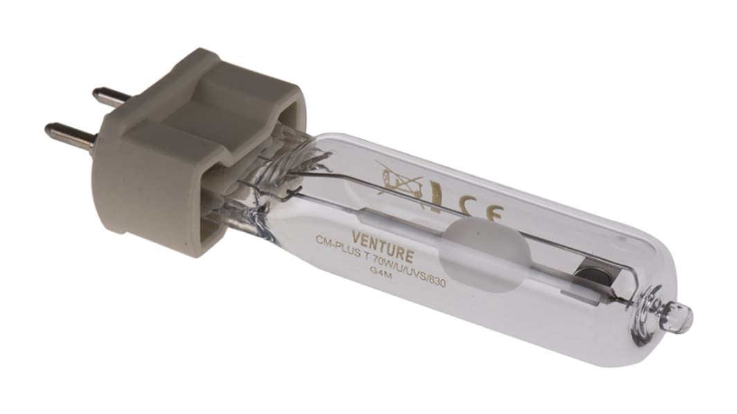 Venture Lighting 70 W Tubular Metal Halide Lamp, G12, 7000 lm