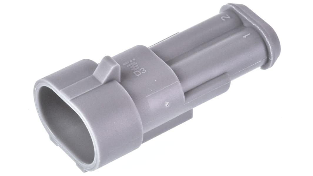 TE Connectivity, AMP Superseal 1.5 Automotive Connector Socket Cable Mount 2 Way 282104-2