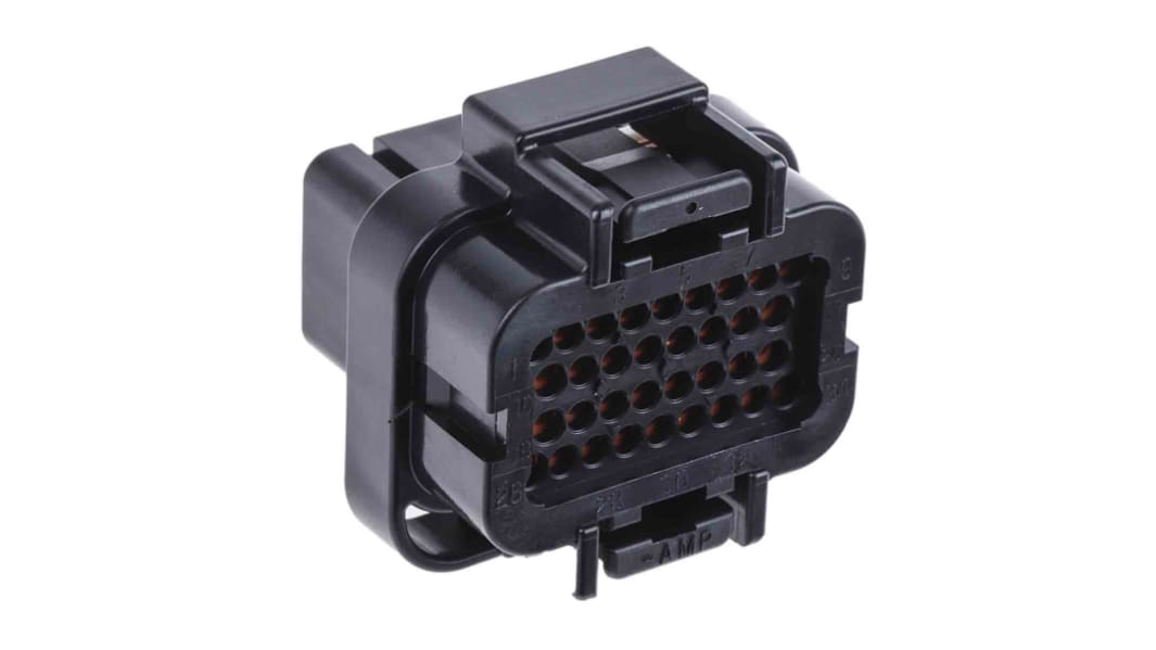 TE Connectivity, SUPERSEAL Automotive Connector Plug Black Cable Mount 34 Way 2-1437285-3
