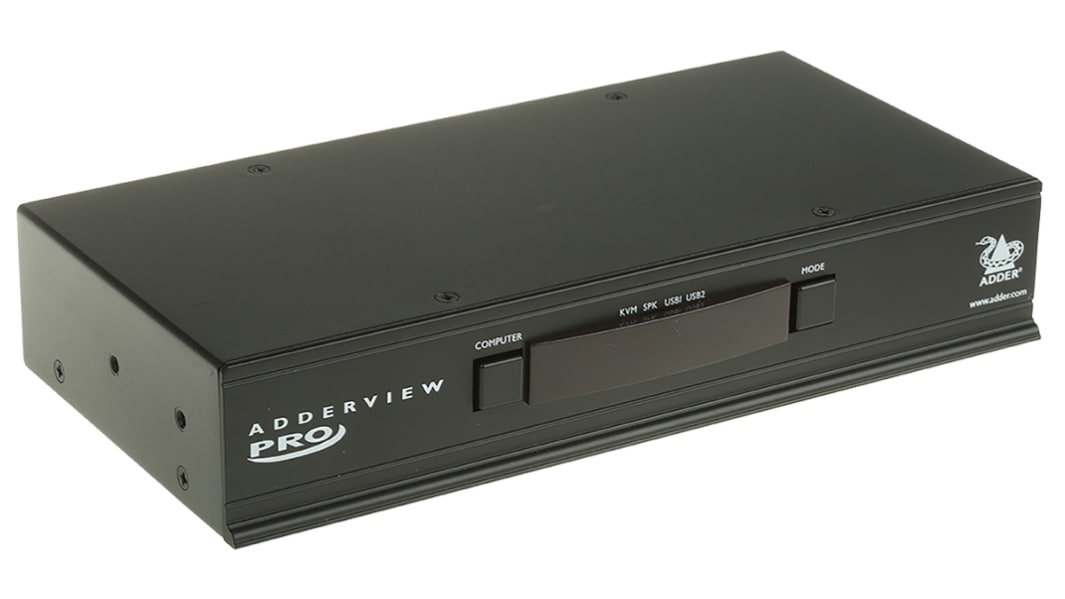 Adder KVM-Switch 4-Port VGA 1 Displays USB 3,5 mm Stereo 260 x 150 x 100mm