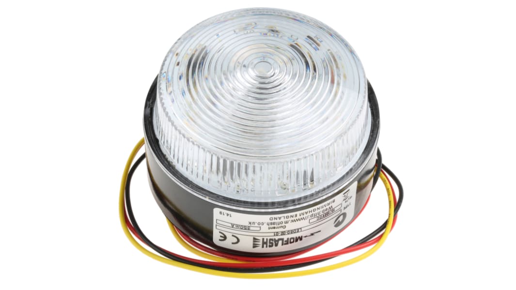 Moflash 信号灯 LED灯アンバー 10 → 100 V LED80シリーズ LED80-02-01