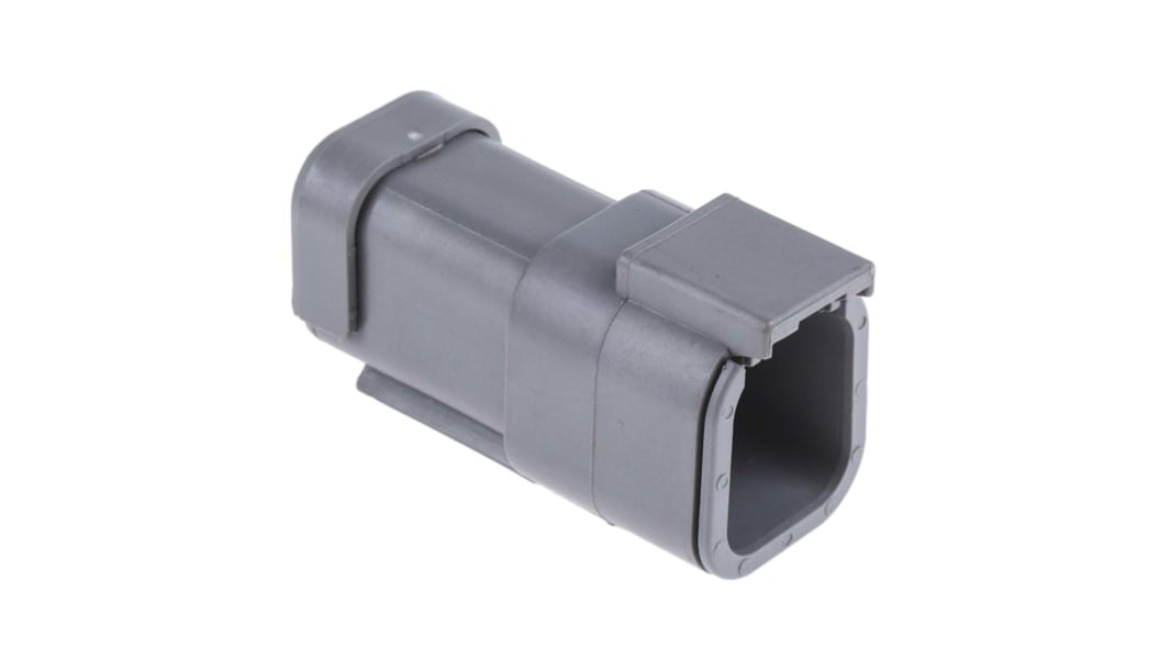 Deutsch, DTM Automotive Connector Socket Grey 6 Way, Crimp Termination DTM04-6P-E003