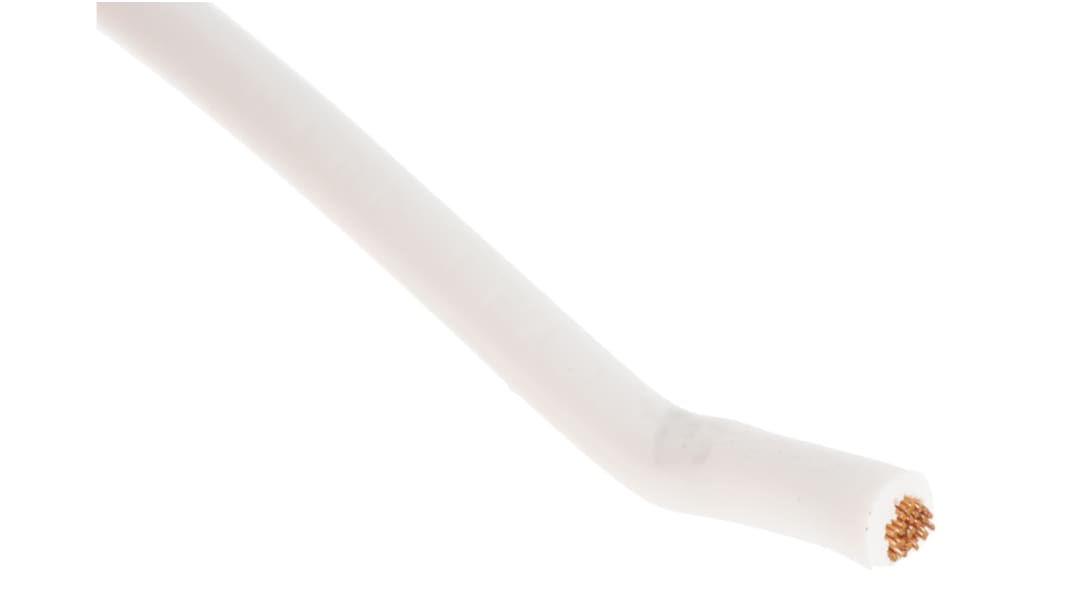 Lapp ÖLFLEX HEAT Series White 1.5 mm² Hook Up Wire, 15 AWG, 19/0.25 mm, 100m, Silicone Insulation, 51105