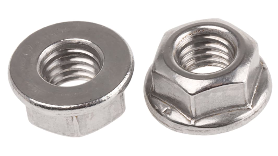 Dado esagonale flangiato M8 RS PRO, in Acciaio inox