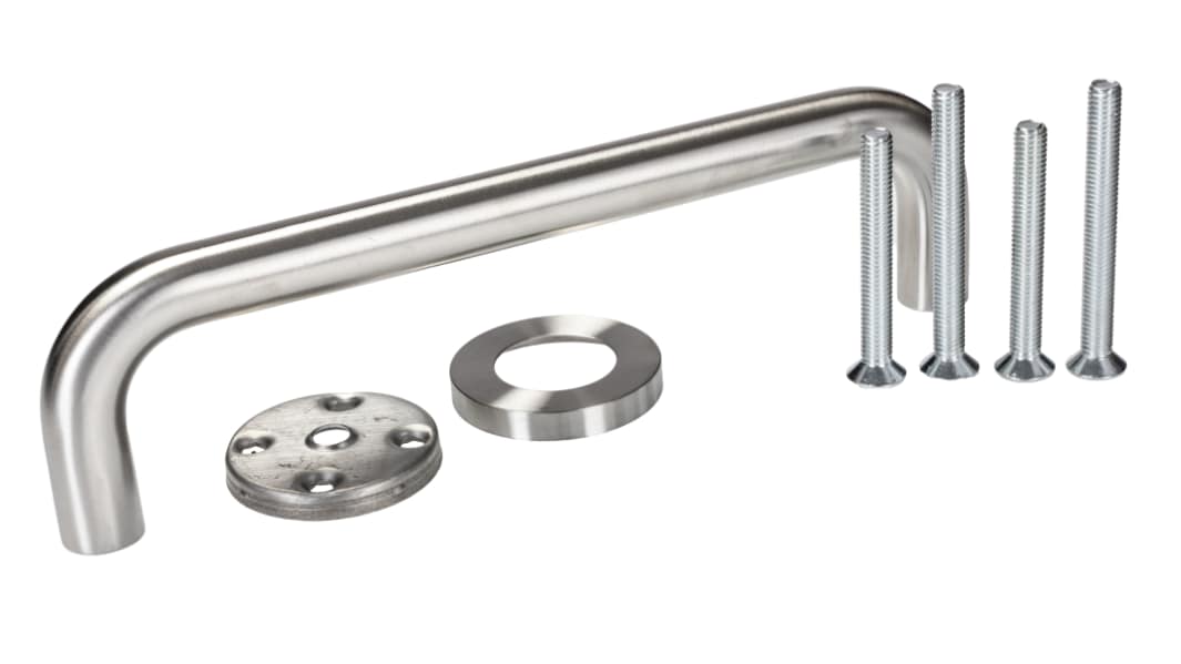 Poignée en Acier inoxydable RS PRO, entraxe 225, 244mm x 64,5 Fixations invisibles