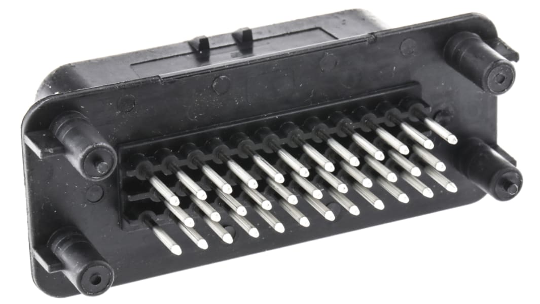 TE Connectivity, AMPSEAL Automotive Connector Plug Black Panel Mount 35 Way, Solder Termination 1-776230-1