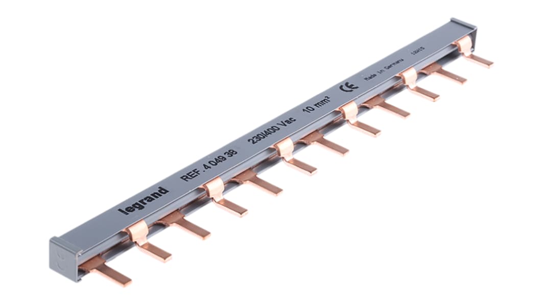 Legrand HX 2 Phase Busbar, 400V, 35.5mm Pitch