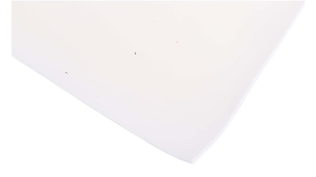 RS PRO White Silicone Rubber Sponge Sheet, 1m x 600mm x 1.5mm