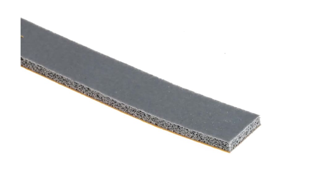 RS PRO Schaumstoff Klebeband, , Grau, Stärke 2.40mm, 12.0mm x 5.0m