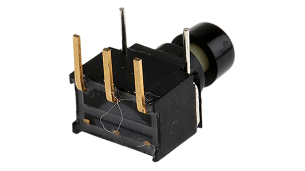 Bouton-poussoir miniature, Momentané, SPDT, 400 mA @ 20 V,  Montage sur Circuit imprimé