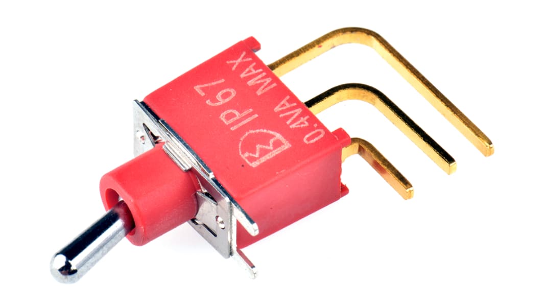 RS PRO Toggle Switch, PCB Mount, On-(On), SPDT, Through Hole Terminal