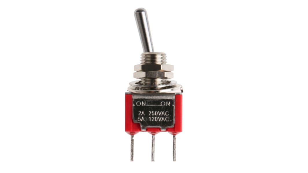 RS PRO トグルスイッチ, On-On, SPDT, 5 A @ 250 V ac, PCB
