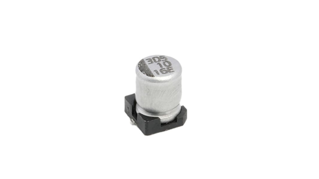 NIC Components 10μF,16V dc コンデンサ, 表面実装 ±20%, -40°Cから +85°C