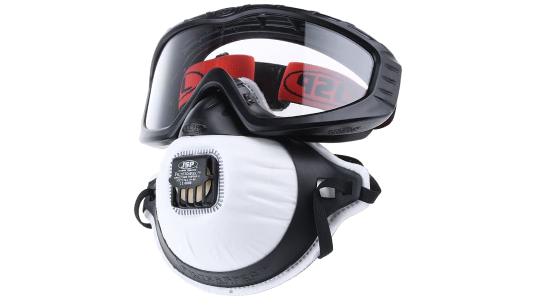 Kit de protection individuelle JSP avec Support noir, 3 filtres, lunettes