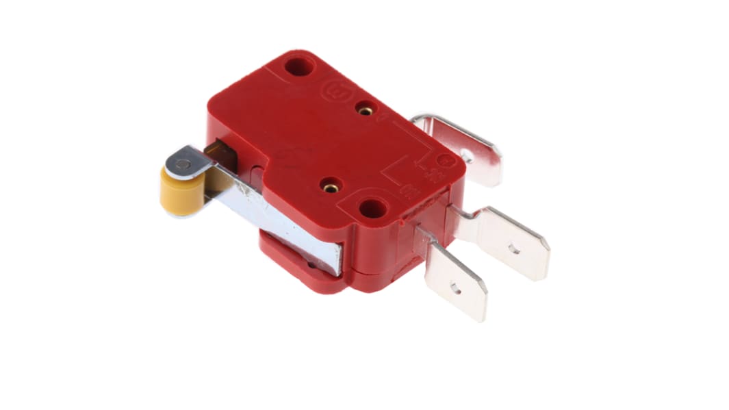 Microrupteur Levier à galet Marquardt, Cosse, 1 RT, 10 A