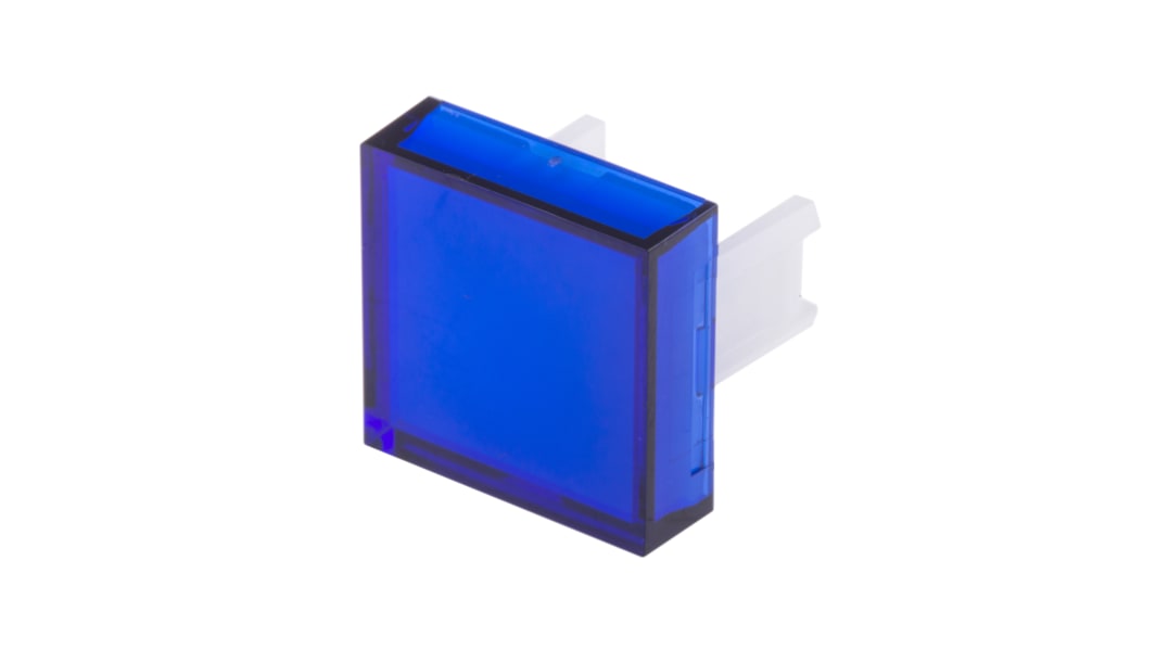 RS PRO Blue Square Push Button Lens for Use with SD16 Series