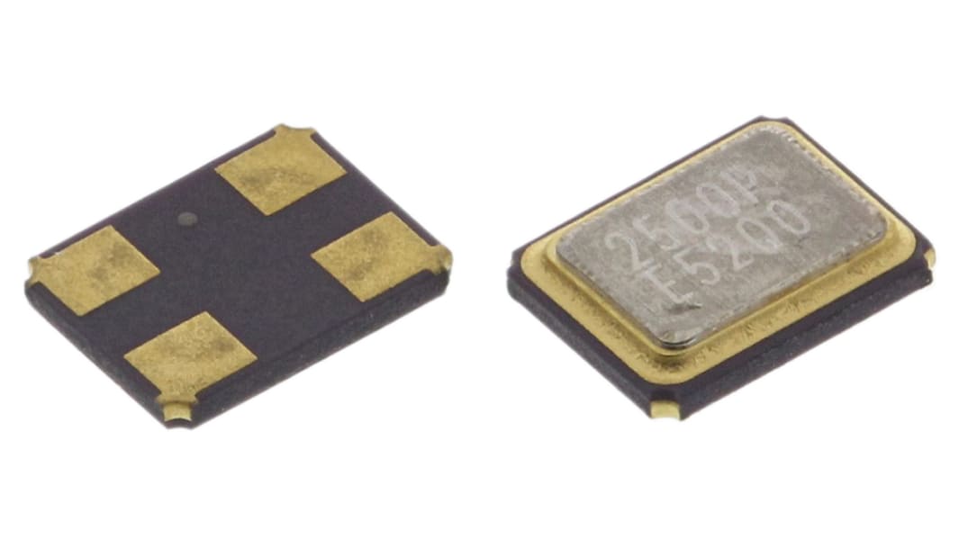 Epson 25MHz Quarz, Oberflächenmontage, ±50ppm, 10pF, B. 2.5mm, H. 0.7mm, L. 3.2mm, SMD, 4-Pin