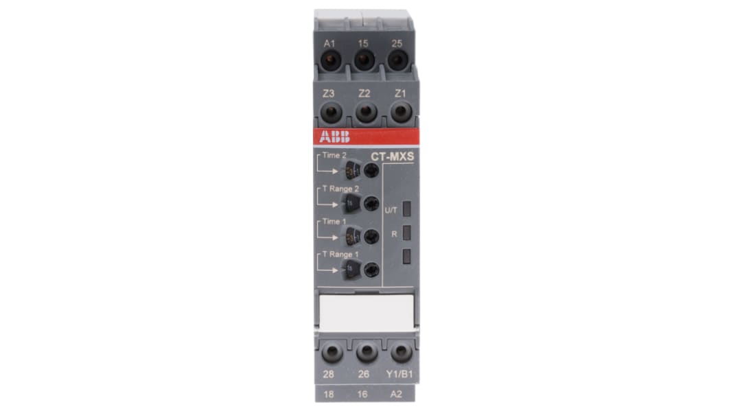 ABB タイマーリレー, 24 → 240 V ac, 24 → 48V dc, DINレール, 非対称サイクルパルススタート, 1SVR740030R3300 CT-MXS.22P