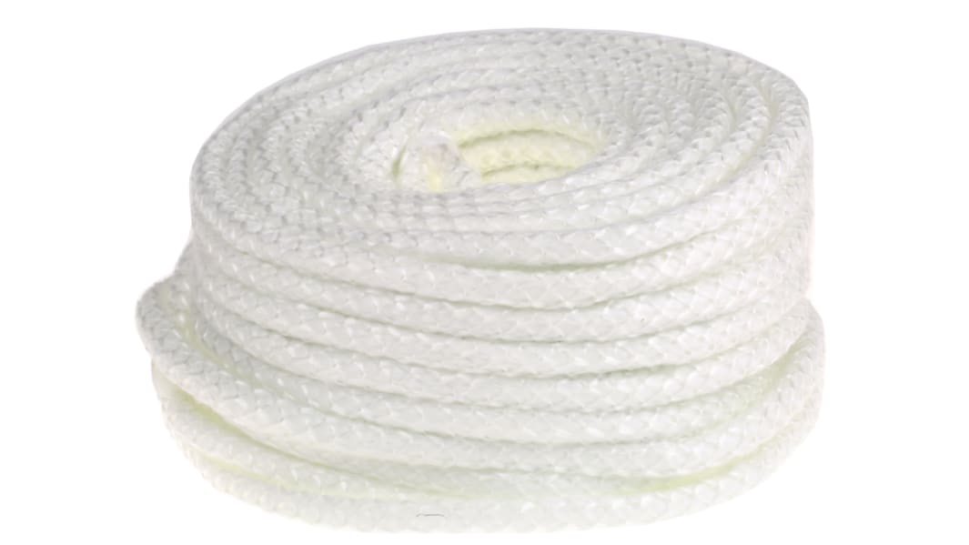 RS PRO Flame Retardant Glass Fibre Rope, 30m x 12mm