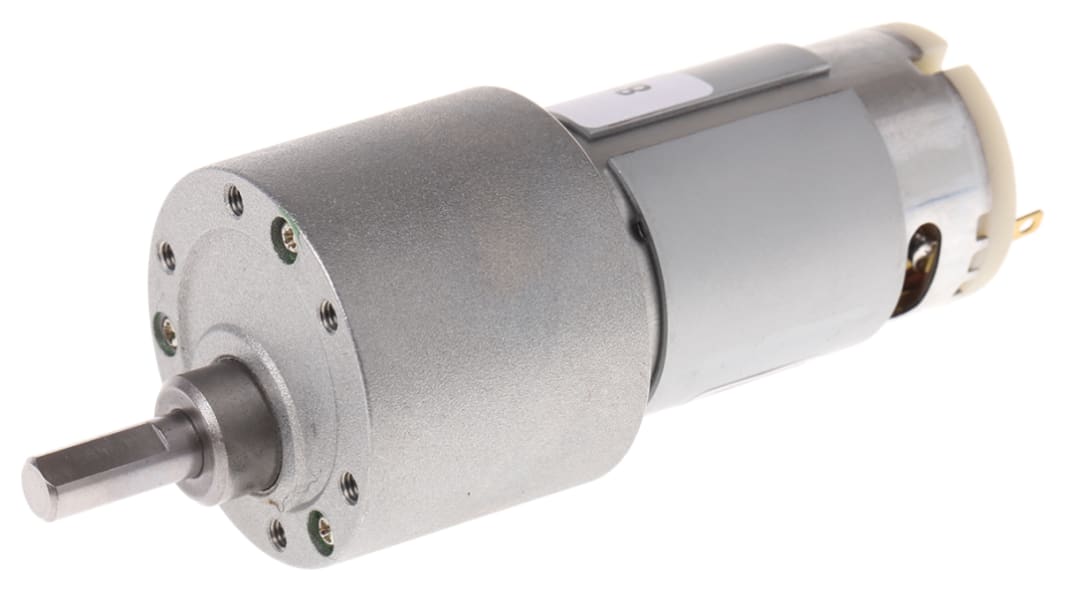 RS PRO, ギア DCモーター 4.5 → 15 V dc 114 gcm 7300 rpm