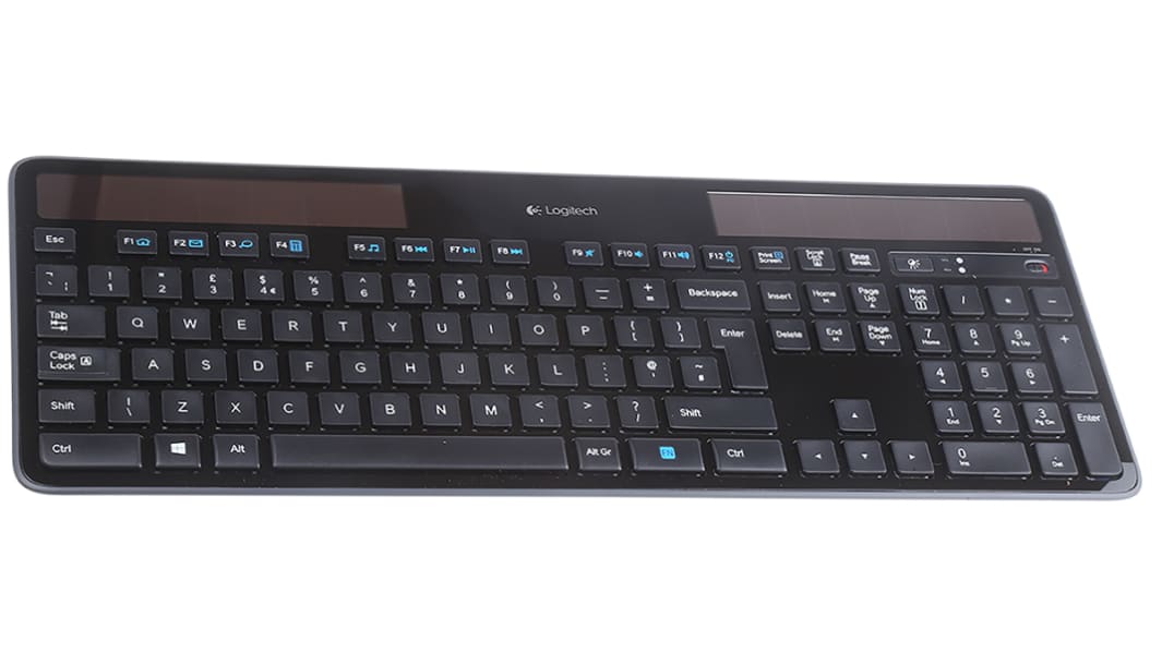 Logitech Tastatur QWERTY (GB) Wireless Schwarz