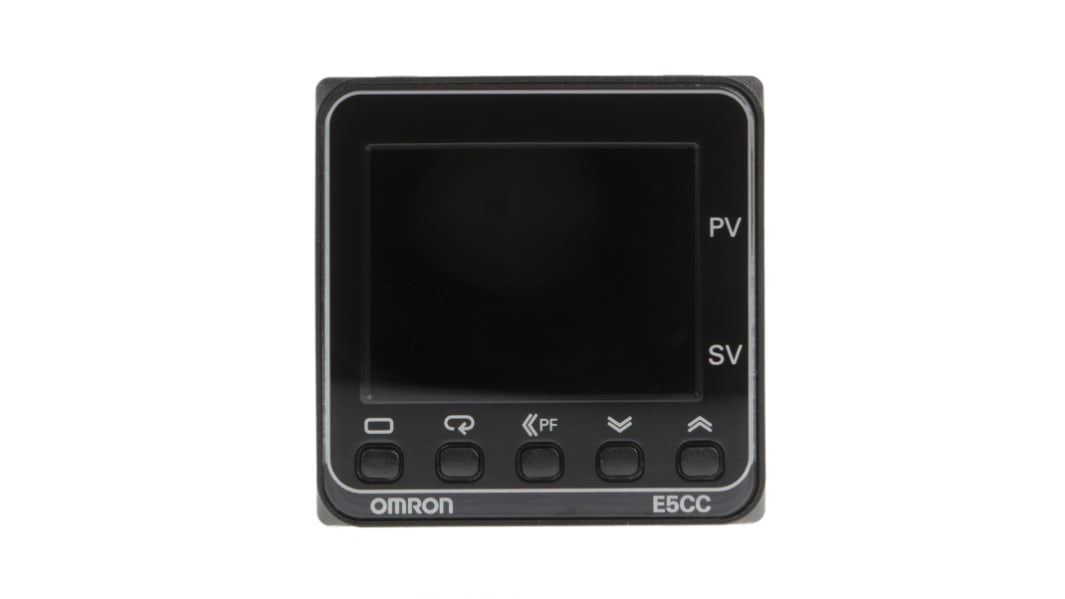 Controlador de temperatura PID Omron serie E5CC, 96 x 96mm, 24 Vac / dc Universal, Termómetro de resistencia de