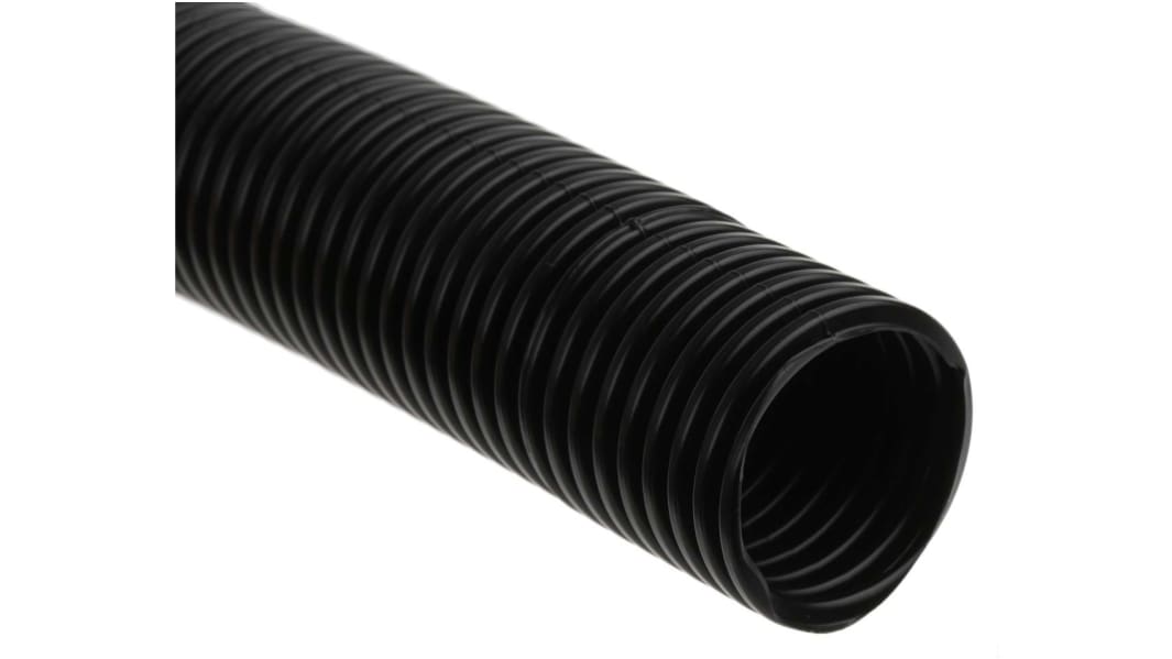 RS PRO Flexible Conduit, 25mm Nominal Diameter, Plastic, Black
