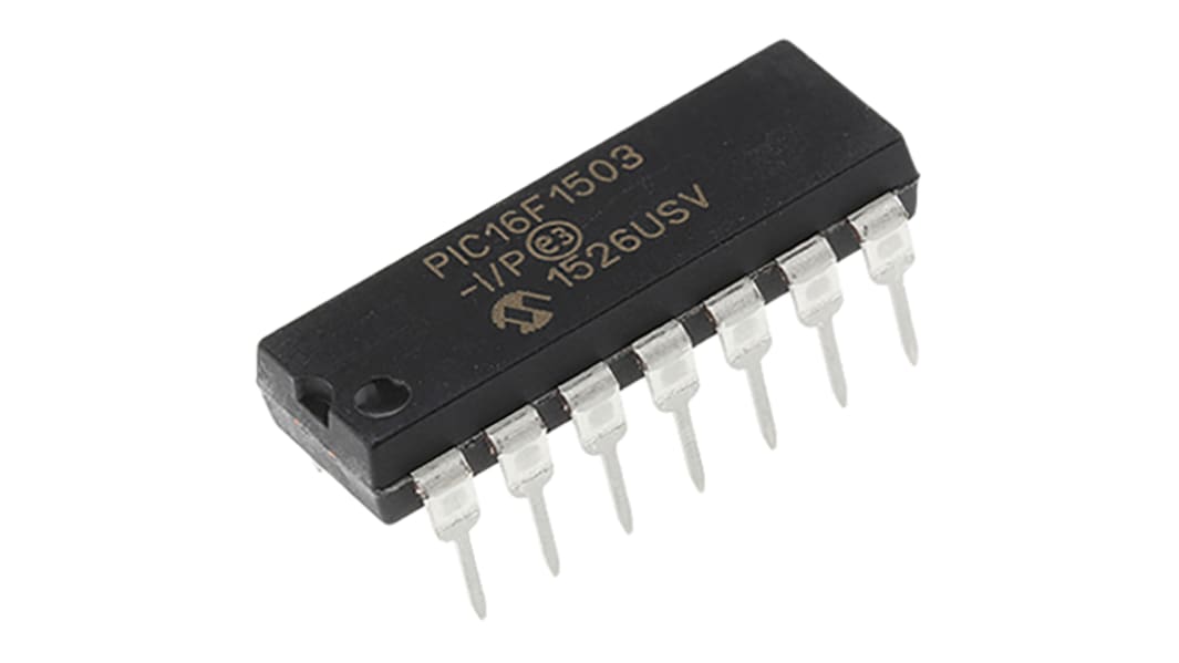 Microchip PIC16F1503-I/P, 8bit PIC Microcontroller, PIC16F, 20MHz, 2048 words Flash, 14-Pin PDIP