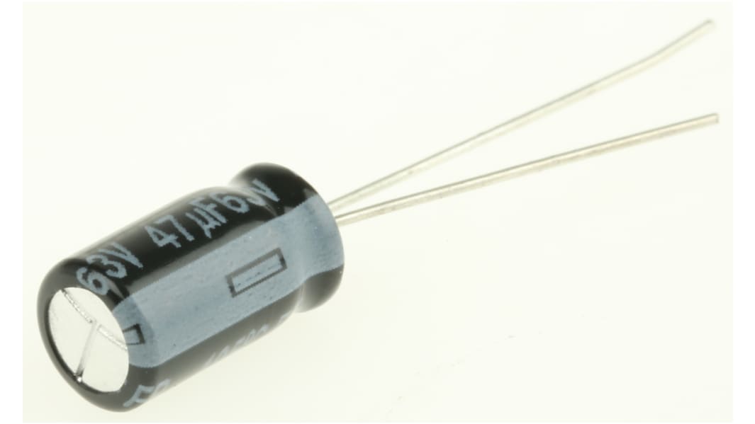 Condensateur Panasonic série FR, Aluminium électrolytique 47μF, 63V c.c.