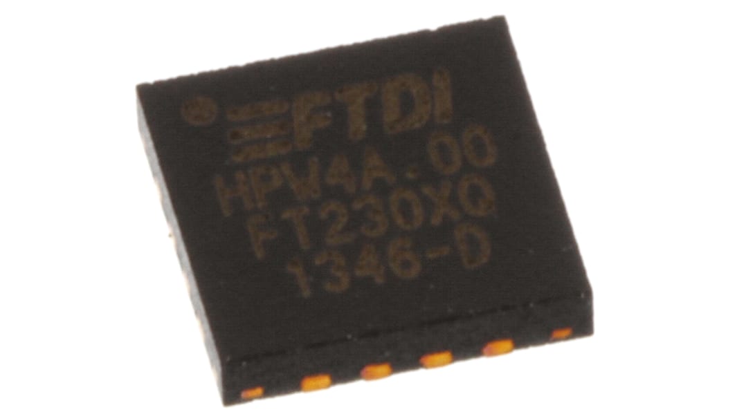FTDI Chip UART RS232, RS422, RS485, SIE, UART 16-Pin QFN, FT230XQ-R
