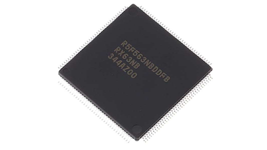 Microcontrolador Renesas Electronics R5F563NBDDFB#V0, núcleo RX de 32bit, RAM 128 kB, 100MHZ, LFQFP de 144 pines
