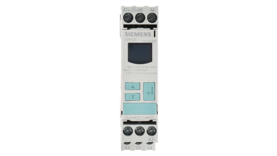 Siemens Voltage Monitoring Relay, 1 Phase, SPDT, 10 → 600V ac/dc, DIN Rail