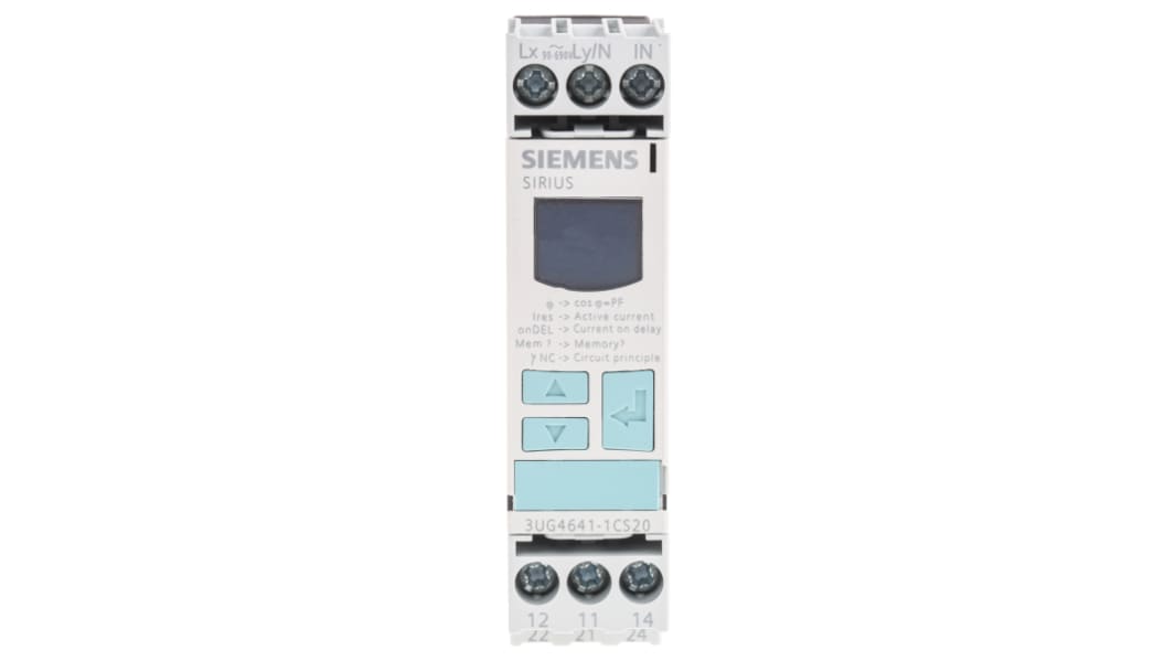 Siemens Current Monitoring Relay, 1 Phase, DPDT, DIN Rail