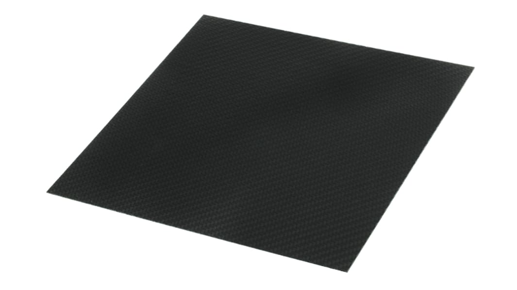 Lámina de fibra de carbono, 300mm x 300mm x 1.3mm