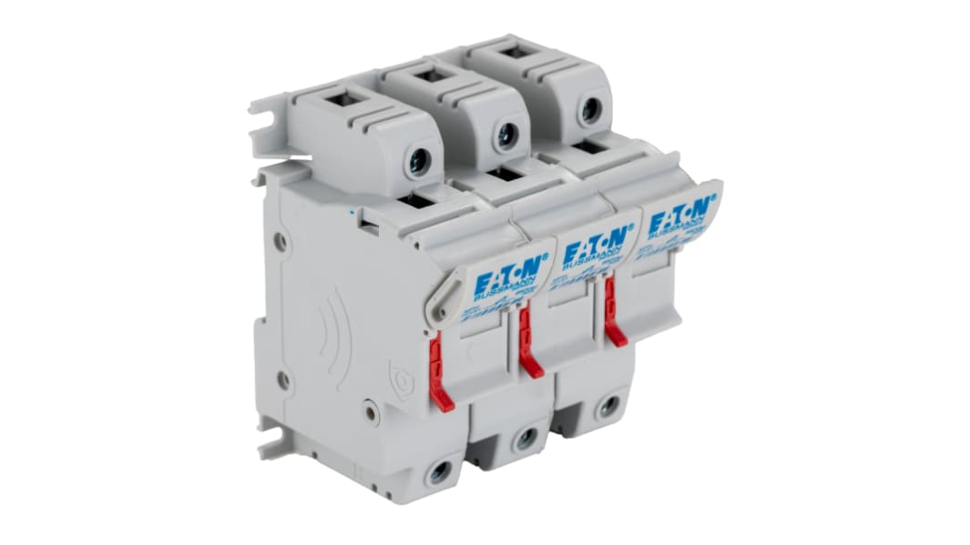 Portafusibili per montaggio su guida Eaton 14 x 51mm, 3P, 50A, 690V ca