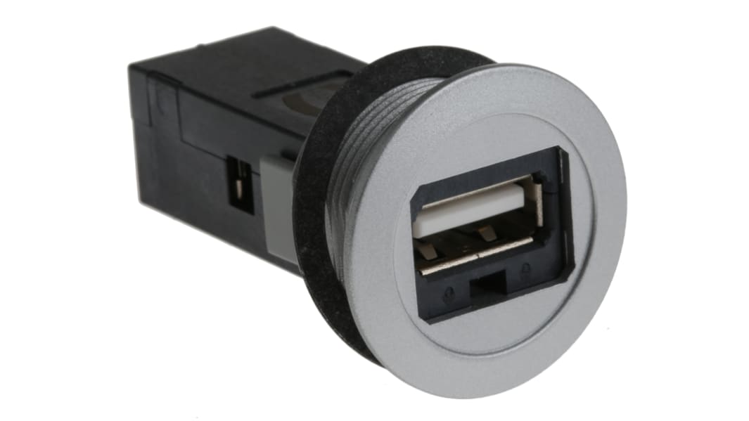 Connecteur USB 2.0 A Femelle Harting ports, Montage panneau, Droit, série har-Port