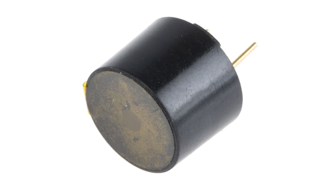 RS PRO 94dB Through Hole Continuous External Magnetic Buzzer Component, 12 x 9.5mm, 3V ac Min, 8V ac Max