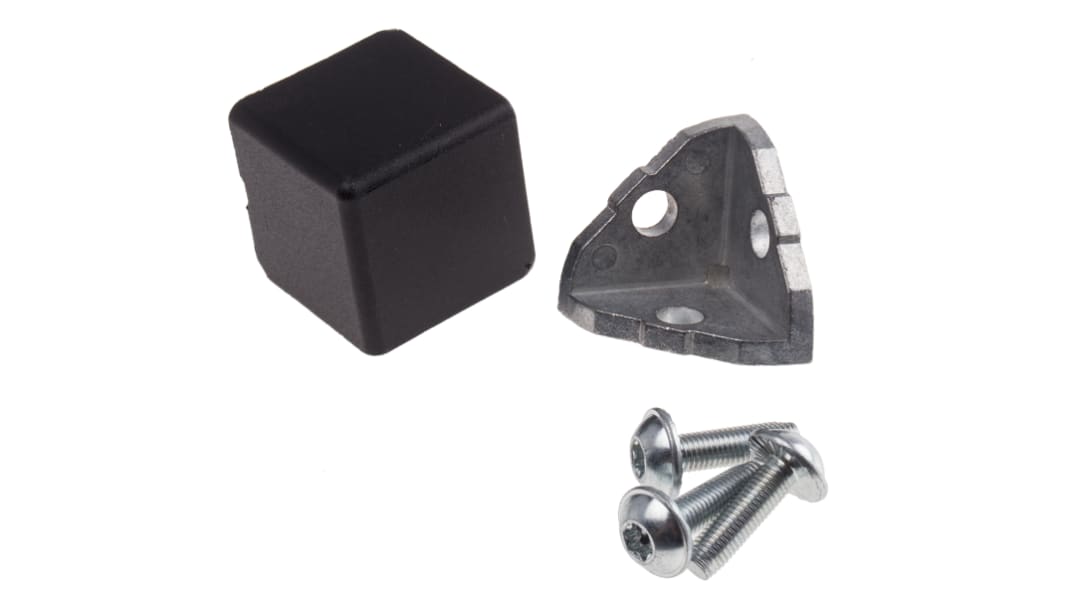 RS PRO M8 Angle Bracket, Connecting Component, Strut Profile 40 mm, Groove Size 8mm