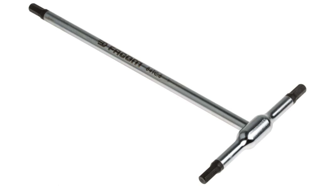 Facom T Shape Metric Hex Key, 6mm