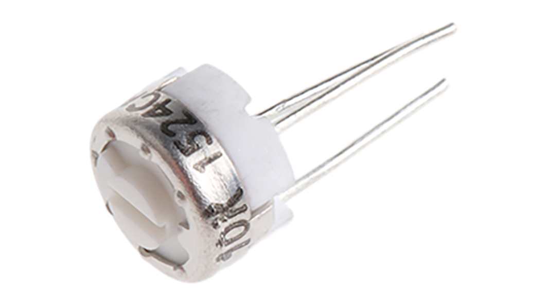Bourns Trimmer potenciométer 10kΩ, ±20%, ±100ppm/°C, Furatszerelt, 0.5W, Forrasztható érintkezőtüske PV32 sorozat