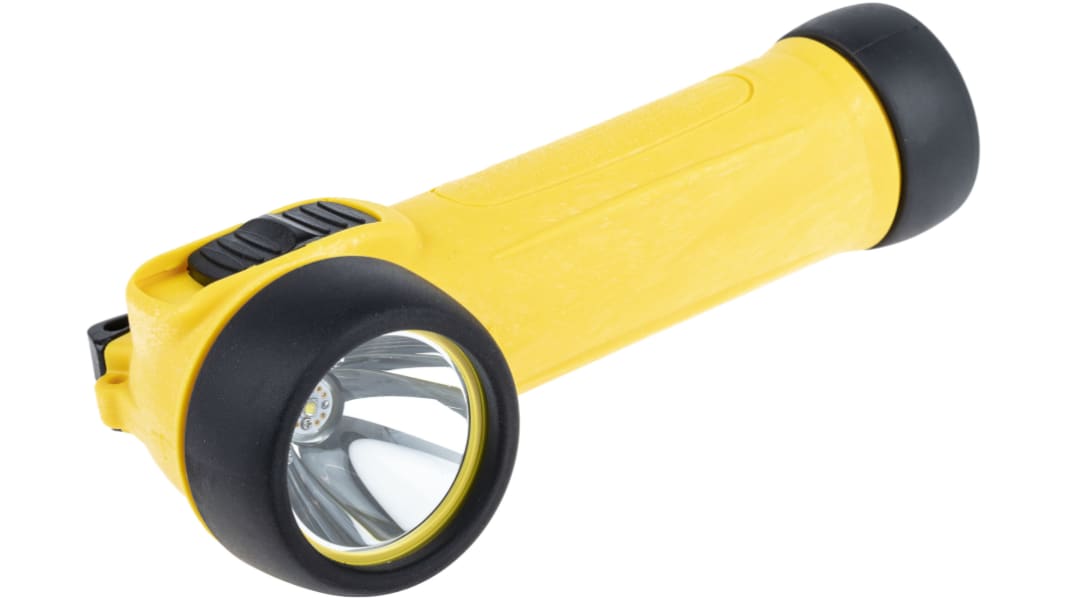 Wolf Safety TR-30+ Taschenlampe LED Gelb im Plastik-Gehäuse, 130 lm / 5 m, 195 mm ATEX, IECEx-Zulassung