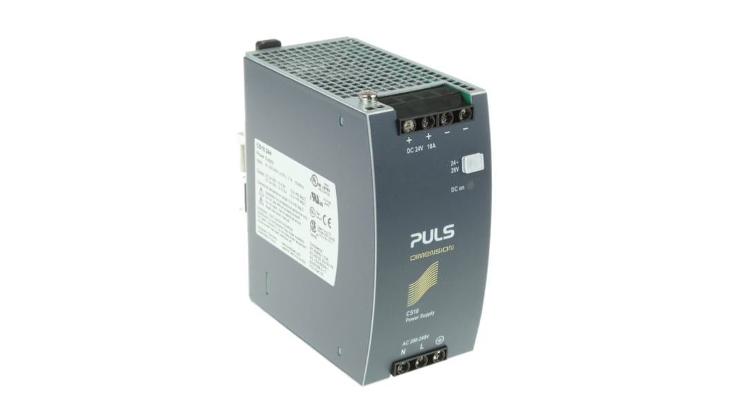 PULS DIMENSION C-Line DIN-Schienen Netzteil 24V dc / 10A 240W 200 → 240V ac
