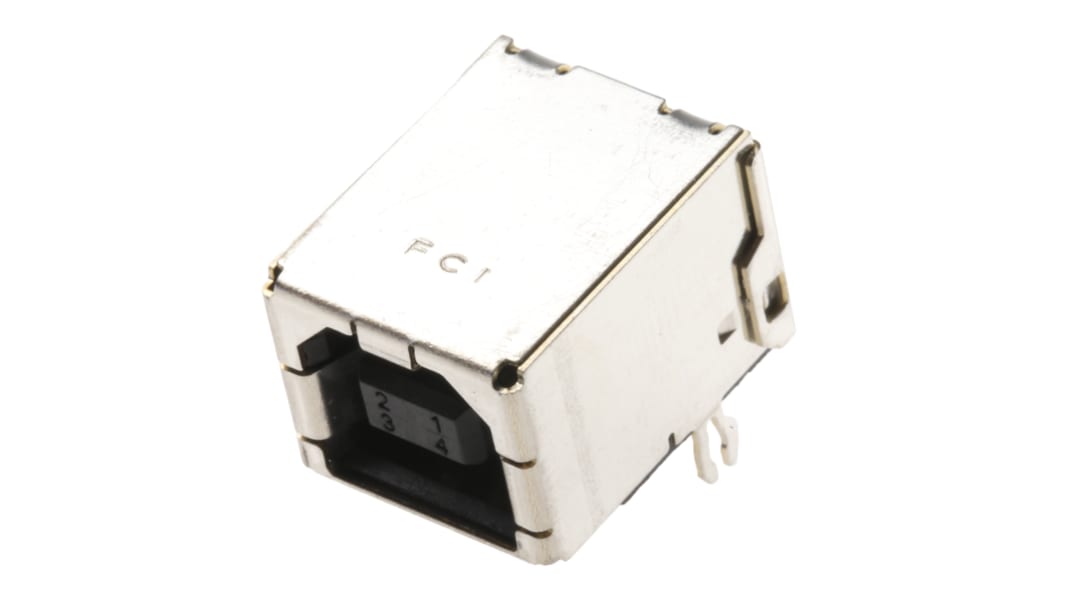 Amphenol ICC Type-B, USB2.0 USBコネクタ, メス, スルーホール実装