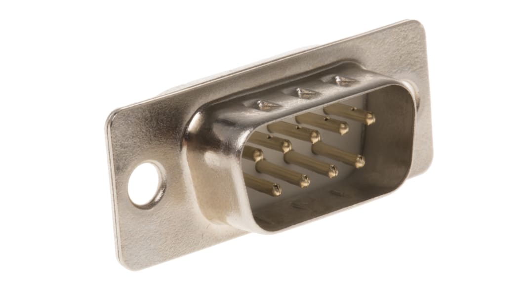 Würth Elektronik 618 Sub-D Steckverbinder E Stecker , 9-polig / Raster 2.77mm, Kabelmontage  Lötanschluss