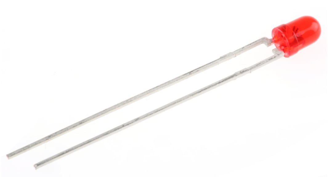 Vishay2.6 V Red LED 3mm Through Hole, TLHK42T1U2
